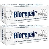 Biorepair: "Pro White" Whitening Toothpaste with microRepair - 2.5 Fluid Ounce (75ml) Tubes (Pack of 2) [ Italian Import ]