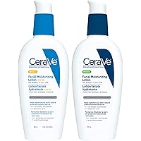 CeraVe Daily Day and Night Face Moisturizer Bundle, Lotion AM SPF 30 and Lotion PM with Hyaluronic Acid, Fragrance Free, 2x89