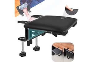 Giecy arm Rest for Desk Adjustable Arm Rest Support for arm Support for Computer Desk Ergonomic Desk Extender Rotating Mouse Pad Holder for Table Office Chair Desk