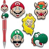 Garetheora Nurse Cartoon Focal Beads for Pens, Cute Silicone Focal Beads for Making DIY Bead Pens Keychain Jewelry (Game)
