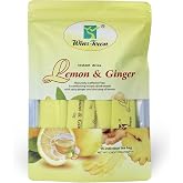 Wins Town Lemon Ginger Tea, Honey Flavor Instant Drink, 15 Teabags | Instant Beverage Granules, Naturally Caffeine Free, Ideal Drink for Everyone