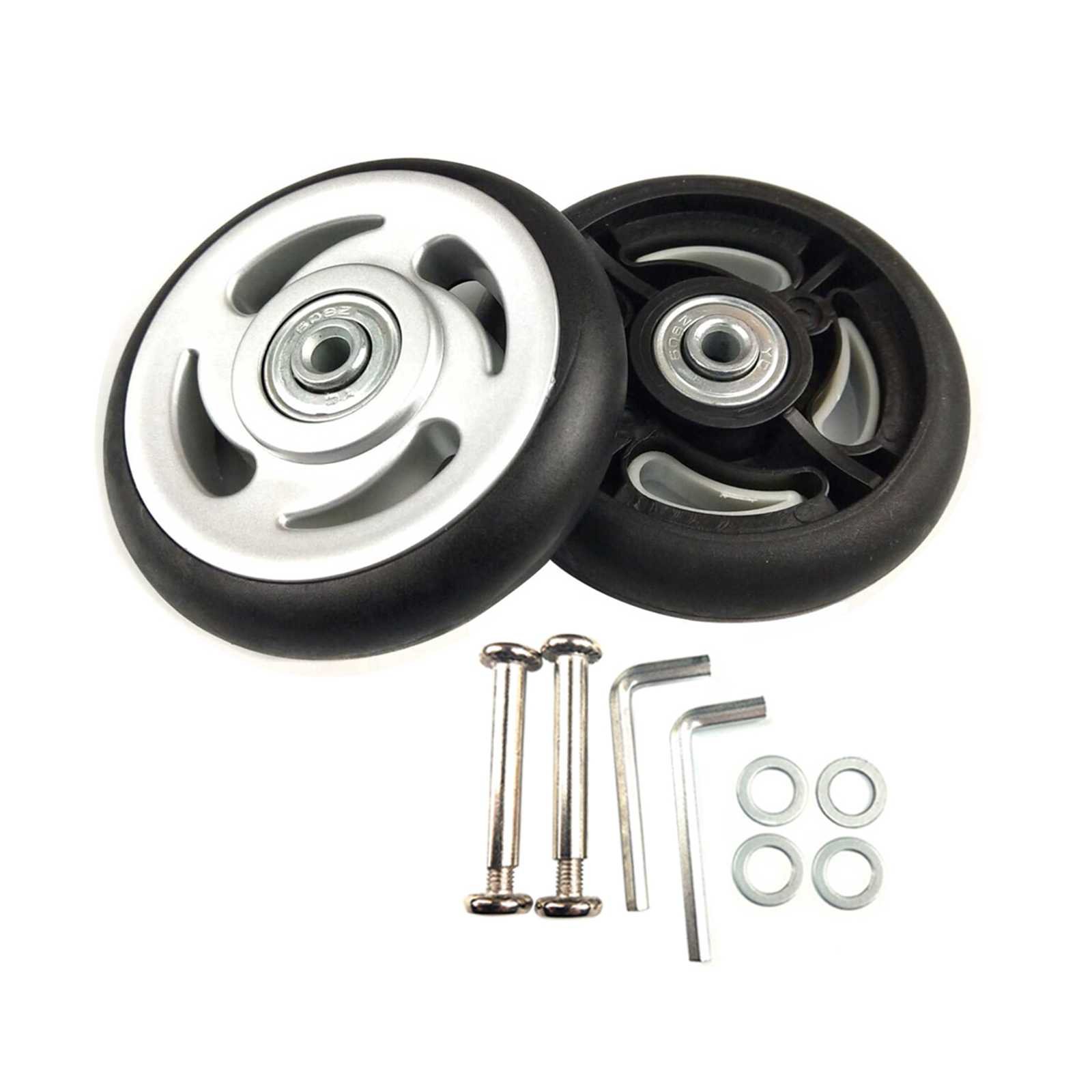 Pair Luggage Suitcase Replacement Wheels OD 85 Wheel Thickness:19mm, Wheel Thickness + Bearing=22mm Axles 35 Repair Set for Luggage Suitcase (85mm x 22mm x 6mm) โ image 1