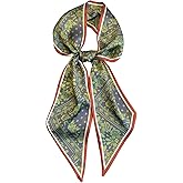 Hioyiwse Head Scarf Hair Neck Scarves For Women Purse Bag Scarfs For Handbags Silky Long Thin Satin Headscarf Fashion