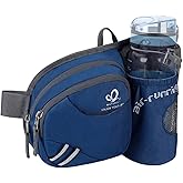 WATERFLY Fanny Pack Waist Bag: Waist Pack for Women Men with Water Bottle Holder Hiking Fanny Pack for Running Walking DogWalking Travel Cycling