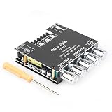 Bluetooth Power Amplifier Board with Subwoofer 2.1 Channel 50W×2+100W, 12V-24V Audio Power Amplifier Module with Treble and Bass Control (ZK-MT21)