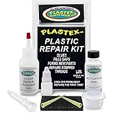 Plastex Plastic Repair Kits - Easily Glue, Repair or Remake Broken Plastic, Fiberglass, Wood &amp; More! (Standard Clear Kit)
