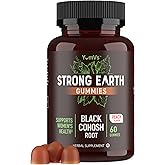 Black Cohosh Gummies for Menopause Relief, Hot Flashes & Night Sweats | 50mg Black Cohosh Root for Women | Gluten-Free, Vegetarian, Non-GMO | Hormone Balance Support | Yummy Peach Flavor | 60 Gummies