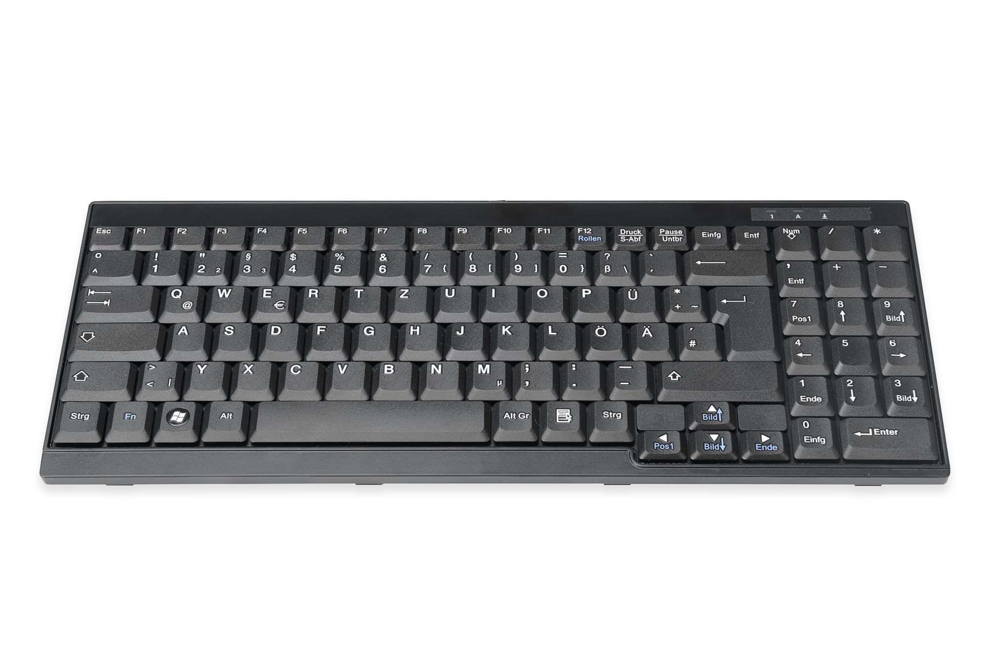 DIGITUS keyboard for LCD KVM consoles from, German layout, black
