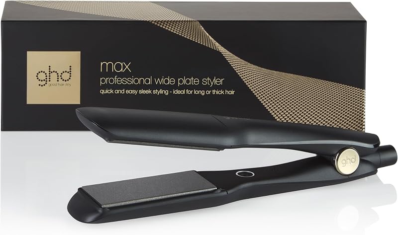 Max - Plancha de Pelo Profesional de Placas Anchas, Más Brillo.