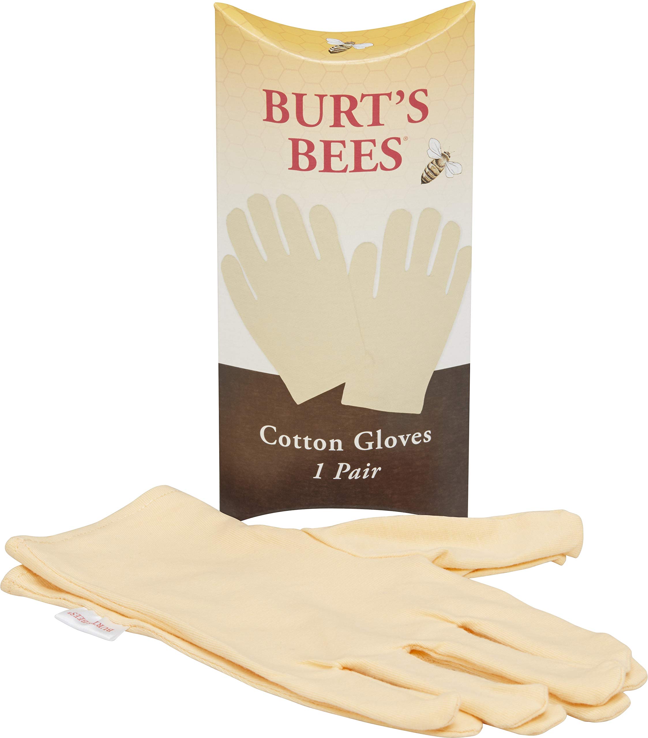 Burt's Bees Hand Repair Gift Set, 3 Hand Creams plus Gloves Almond Milk Hand Cream, Lemon Butter