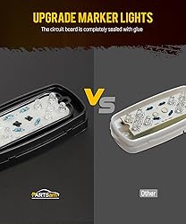 Partsam 14x Trailer RV Marker LED Lights Double