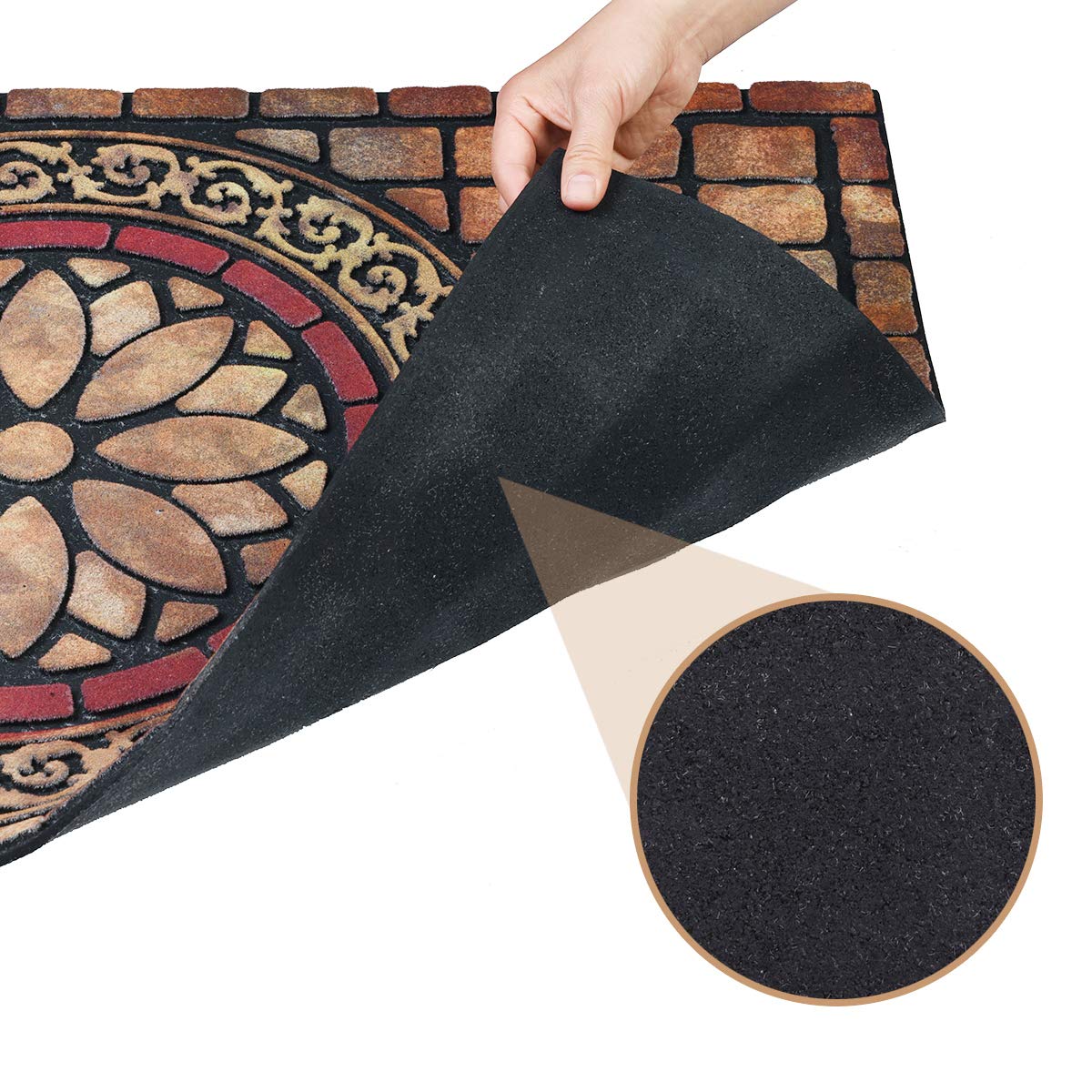 CHICHIC Entrance Door Mat Entry Way Doormat Front Door Rug Outdoor