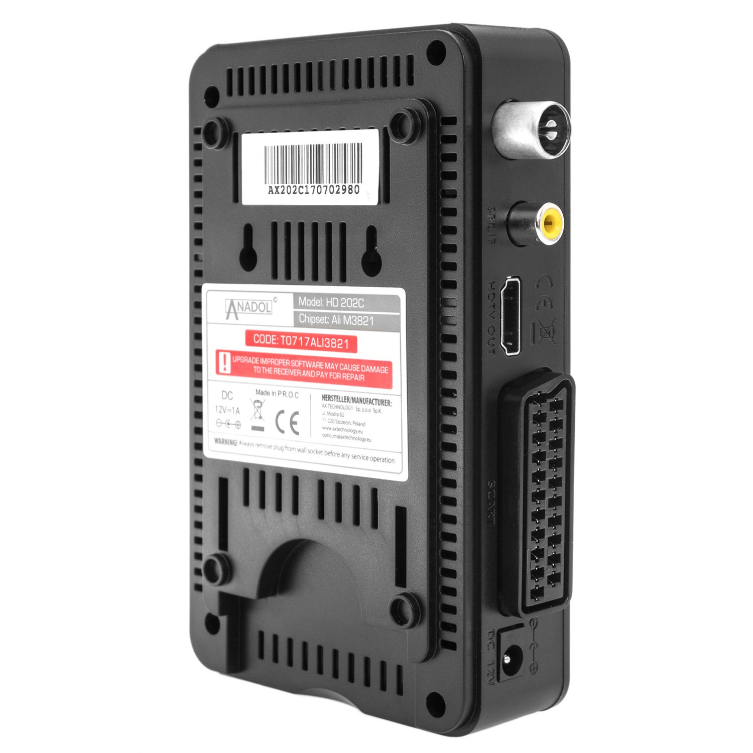 Anadol HD 202c digitaler Full HD Kabel Receiver für digitales