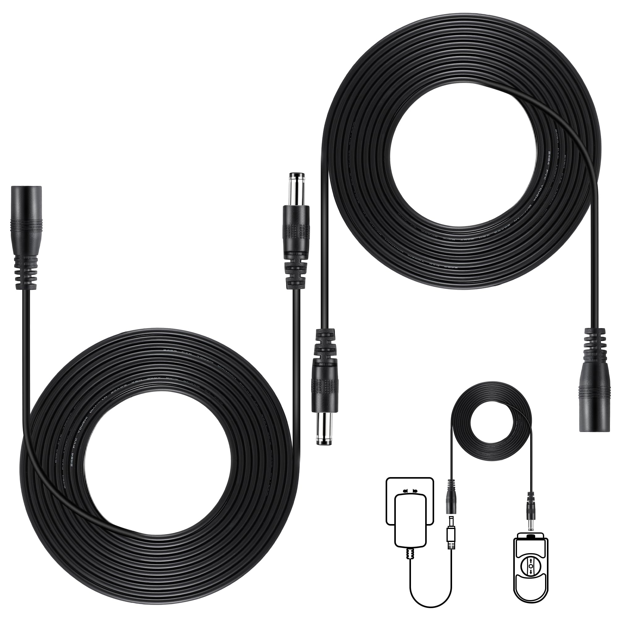 Photo 1 of Feekoon 2 Pack Extension Cable Compatible with Moen 920-003, 25 ft Power Extension Cable Compatible with Moen 900-001 900-002 900-006 Flo Smart Water Monitor and Automatic Shutoff Sensor