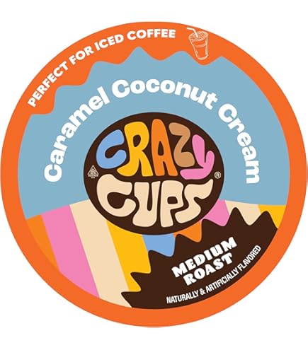 Amazon.com: Crazy Cups Amaretto Coffee Pods, Amaretto Almond Kringle for K  Cup Keurig Machines, Brew Hot or Iced, 22 Count : Grocery & Gourmet Food