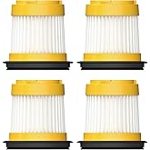 HOTO 4 PCS Filter Replacement for HOTO AutoCare Air Duster & Vacuum - 4-in-1 Portable Mini Vacuum with 20000Pa Strong Suction