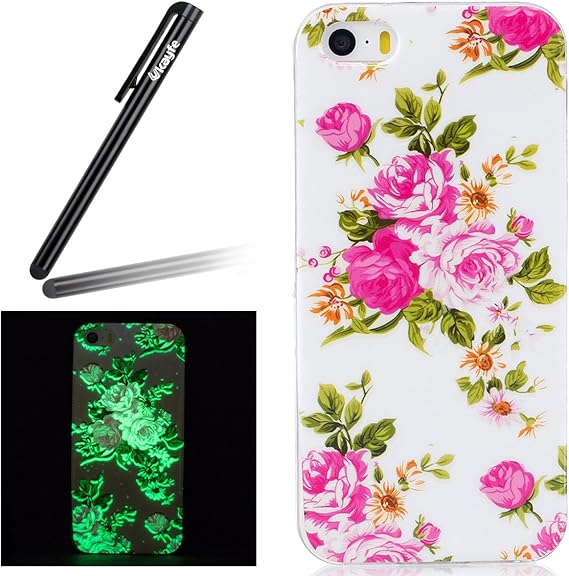 iPhone SE Hülle,iPhone 5S Hülle,iPhone 5S Nacht Leuchtende Schutzhülle