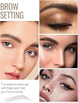 HIVETZ 2PCS Clear Eyebrow Gel Waterproof Long-Lasting Brow Styling Shaping view 7