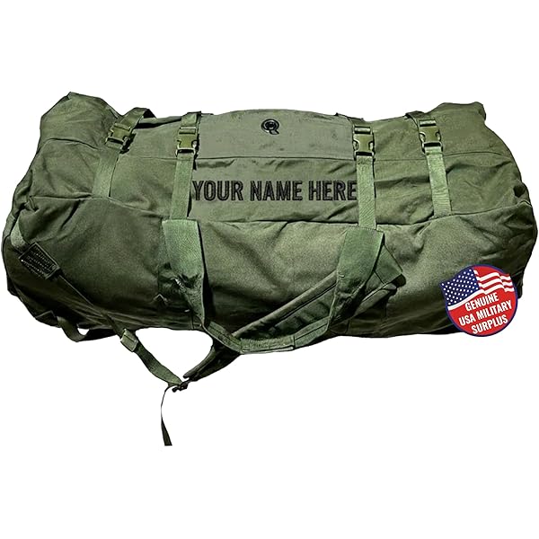 Amazon.com | Olive Drab Green Military Style Duffle Bag – 70 lb