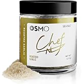 Osmo Roasted Garlic Sea Salt By Chef Nick DiGiovanni (4.7 oz Pack of 1) | Premium Sea Salt for Cooking, Perfect for Rubs &amp; Toppings, Gourmet Seasoning for Chefs, Hand-Packed in USA, Kosher