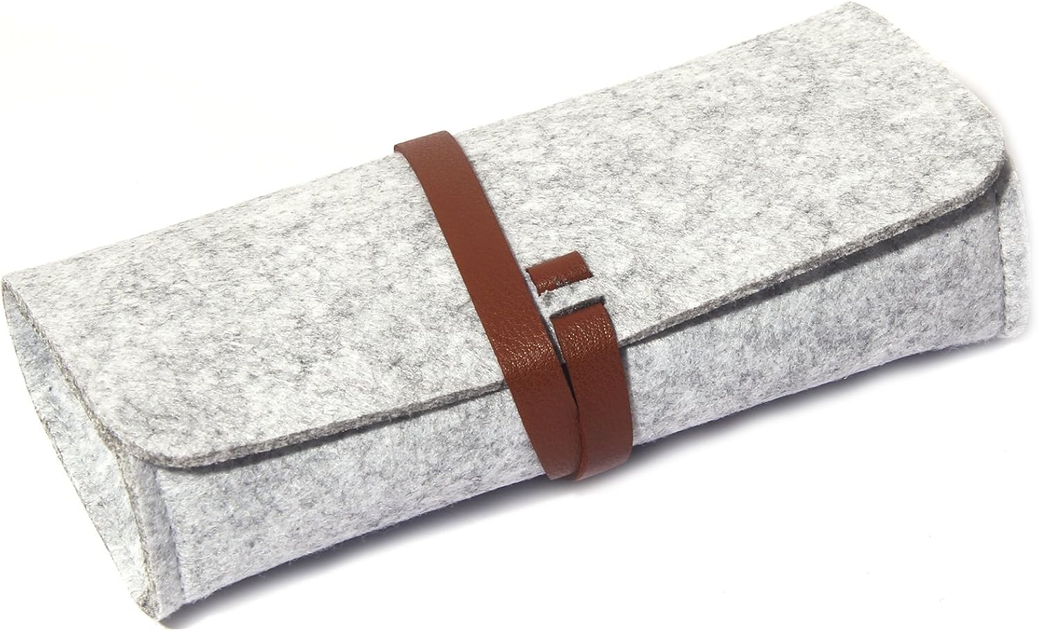 Felt Eyeglass Case, 2 Pack Ultra Light Roll Up Sunglasses Pouch for