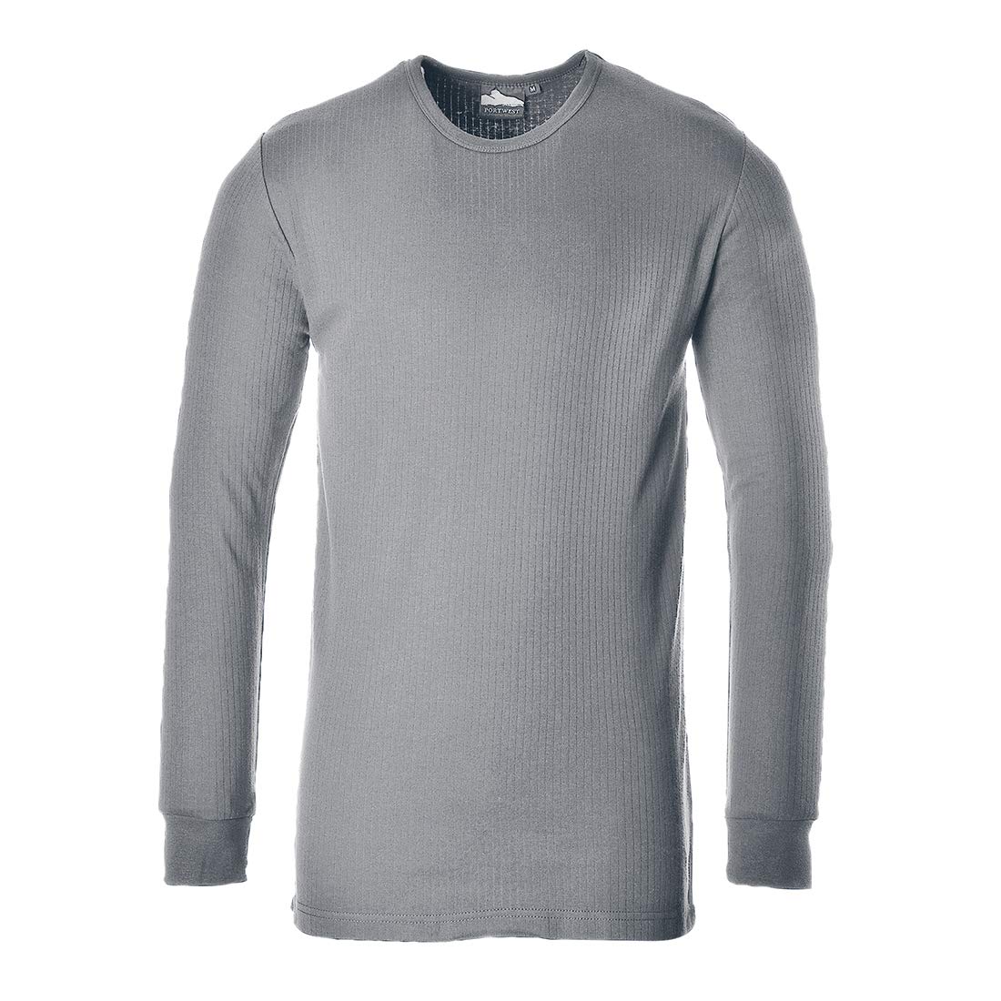 Portwest B123 Insulated Thermal T-Shirt Long Sleeve Grey, XX-Large