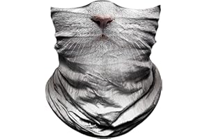 Obacle Animal Face Mask Neck Gaiter for Sun Dust Wind Protection for Men Women