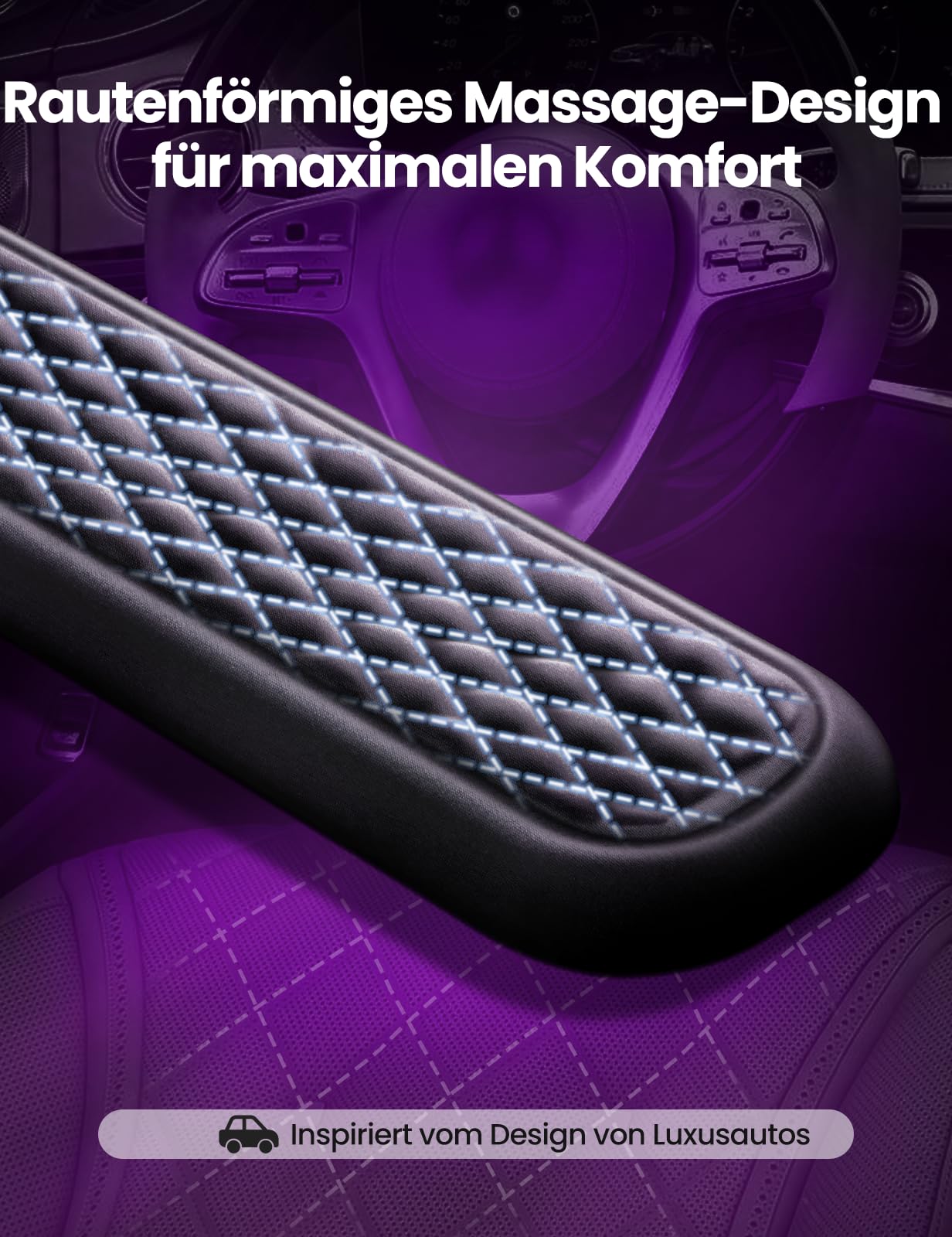 Vaydeer Handballenauflage für Tastatur und Maus, Wrist Rest, Ergonomisches Memory-Foam-Handgelenkstützen-Set für Büro und Spiele - Schwarz. 3