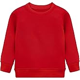 Lilax Boys Basic Crewneck Long Sleeve Pullover Cotton Kids Sweatshirt