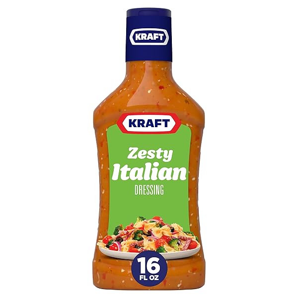 KRAFT ZESTY ITALIAN SALAD DRESSING, 16 FL OZ...
