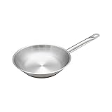 Thunder Group Stainless Steel Fry Pan, 9-1/2-Inch