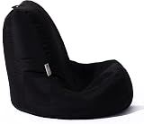 MaxiBean Black Bean Bag Chair Indoor Outdoor Kids Gaming Recliner view 3