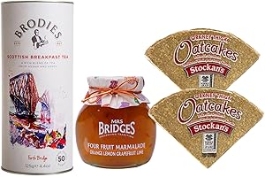 BRODIES ESTD 1867 Brodies Tea, Scottish Breakfast Kit, Tea, Marmalade & Oatcakes