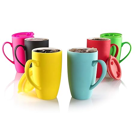 Taza de cerámica blanca con asa en forma de corazón | Taza de café ...