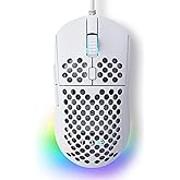 TMKB Falcon M1SE Ultralight Honeycomb Gaming Mouse, High-Precision 12800DPI Optical Sensor, 6 Programmable Buttons, Customiza