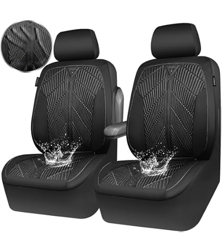 Front Seat Cover For Nissan, Piping Leather Seat Protectors Custom