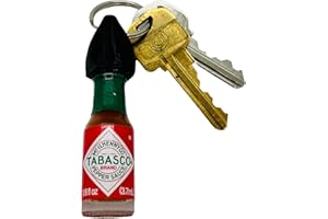 NOMAD ENTERPRISES Hot Sauce Keychain with Mini Tabasco Sauce Bottle