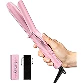 FARERY Mini Curling Iron 1 Inch, Ceramic Mini Hair Curler with 3 Adjustable Temp, Auto-Off, 100-240V Dual Voltage for Travel, Infused with Keratin & Argan Oil, Travel Size Curling Iron with StorageBag