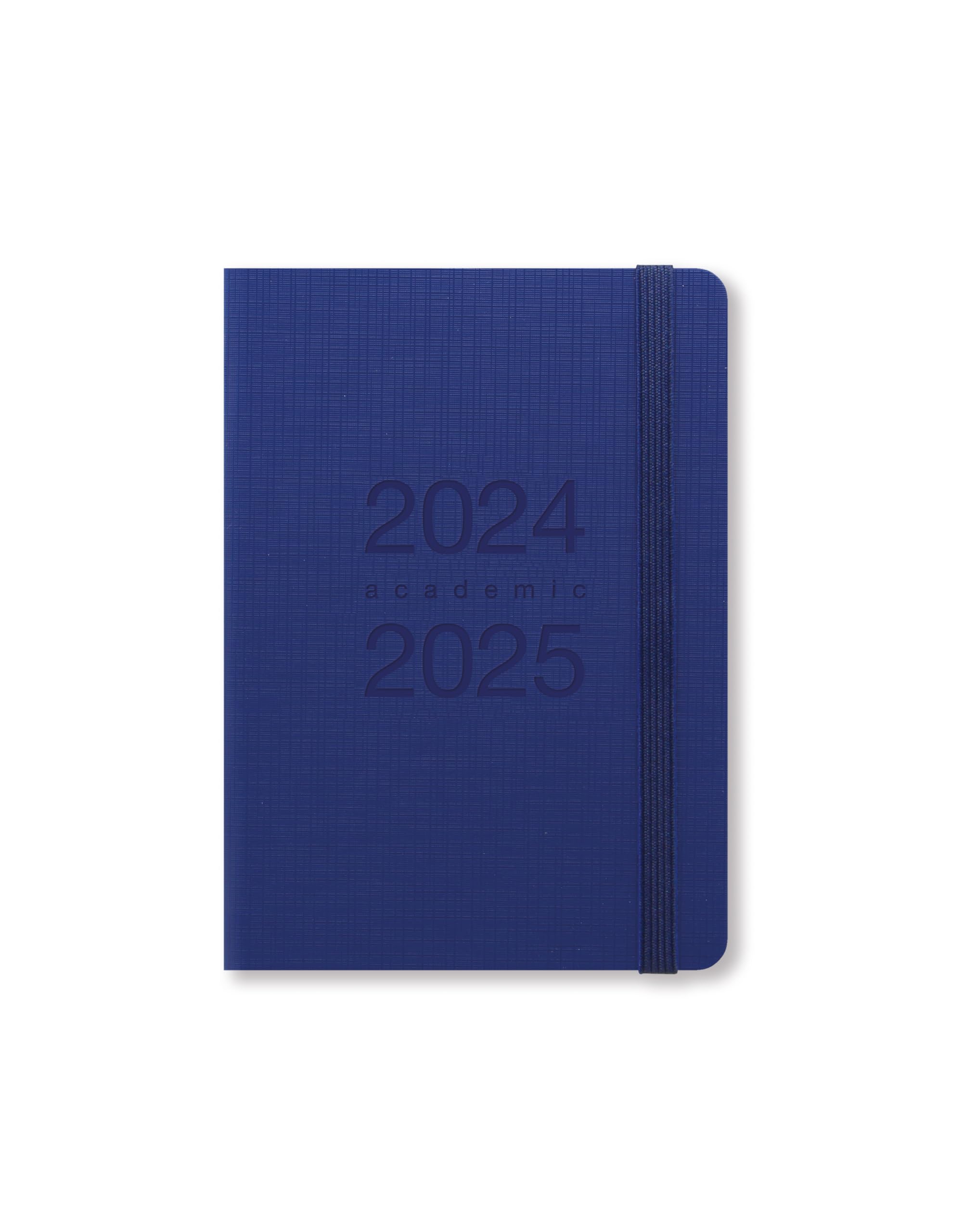 Letts of London Memo A6 academic 2024/2025 week to view diary - blue