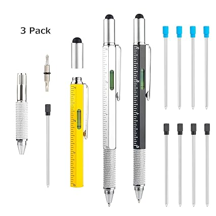 Leenou 3pcs Penna Multifunzione 6 In 1 Utensili Fai Da Te 2019 Gadgets Regali Per Lui Compleanno Buon Idee Regalo Originali Uomo Regali San