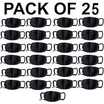 Bersache Cn95-1 Black Mouth Nose Cover Mask(pack of 25)