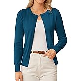GRACE KARIN Womens Long Sleeve Knit Cardigan Sweaters Casual Dressy Open Front Button Down Cardigans Spring Outfits