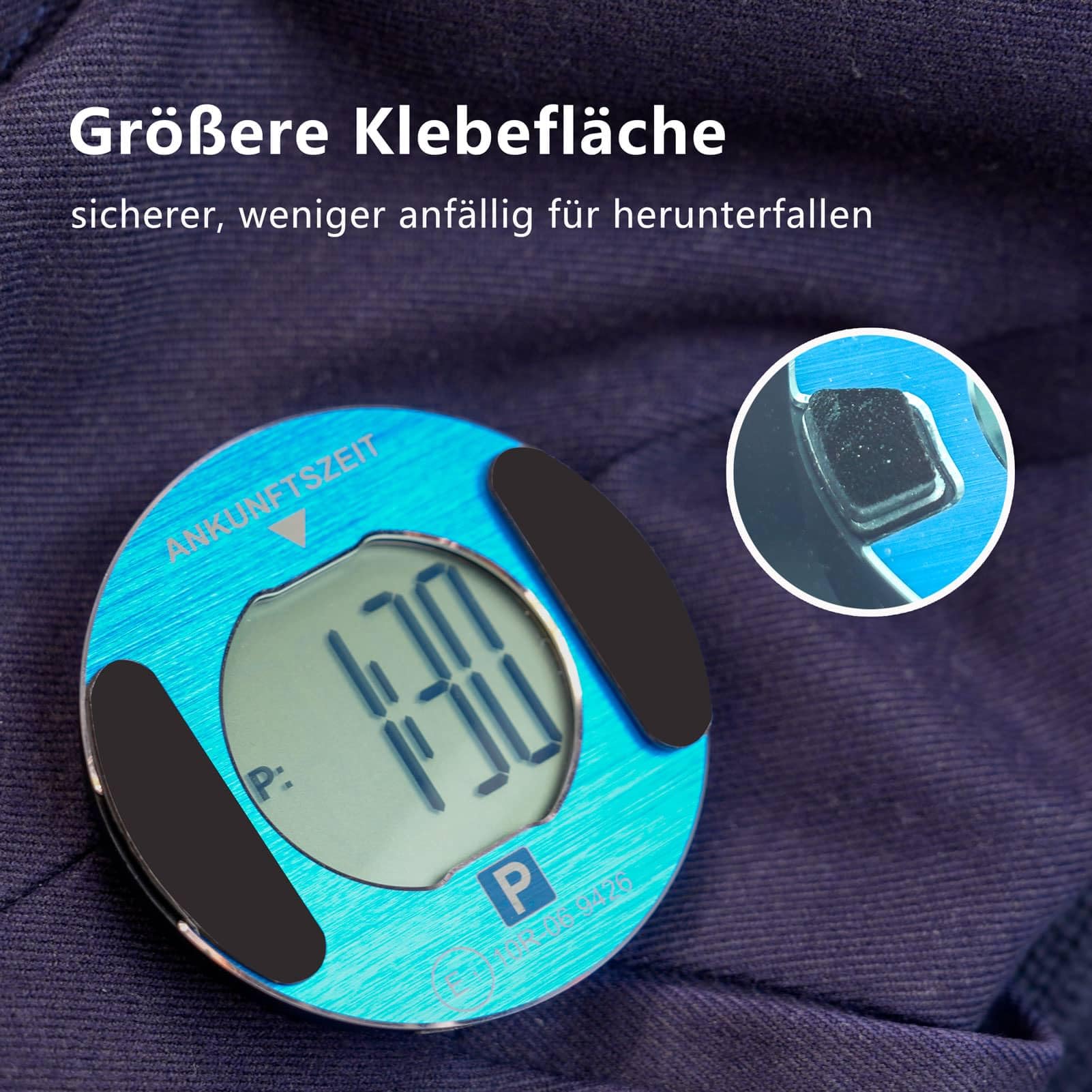 fidnichitem 4PCS Ersatz Metallplättchen mit 5962 Klebepads Kompatibel mit OOONO P-DISC NO3/NO2/NO1/CO-DRIVER NO2 Doppelseitiges Klebeband Parkuhrpad (Modell B) 5