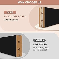 JUBEST 30"x84" Sliding Barn Door with Door Hardware