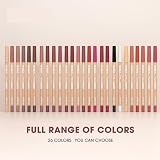 HQDA 6 PCS Matte Nude Lip Liner Pencil Set Waterproof Long Lasting Contour (#02 view 3