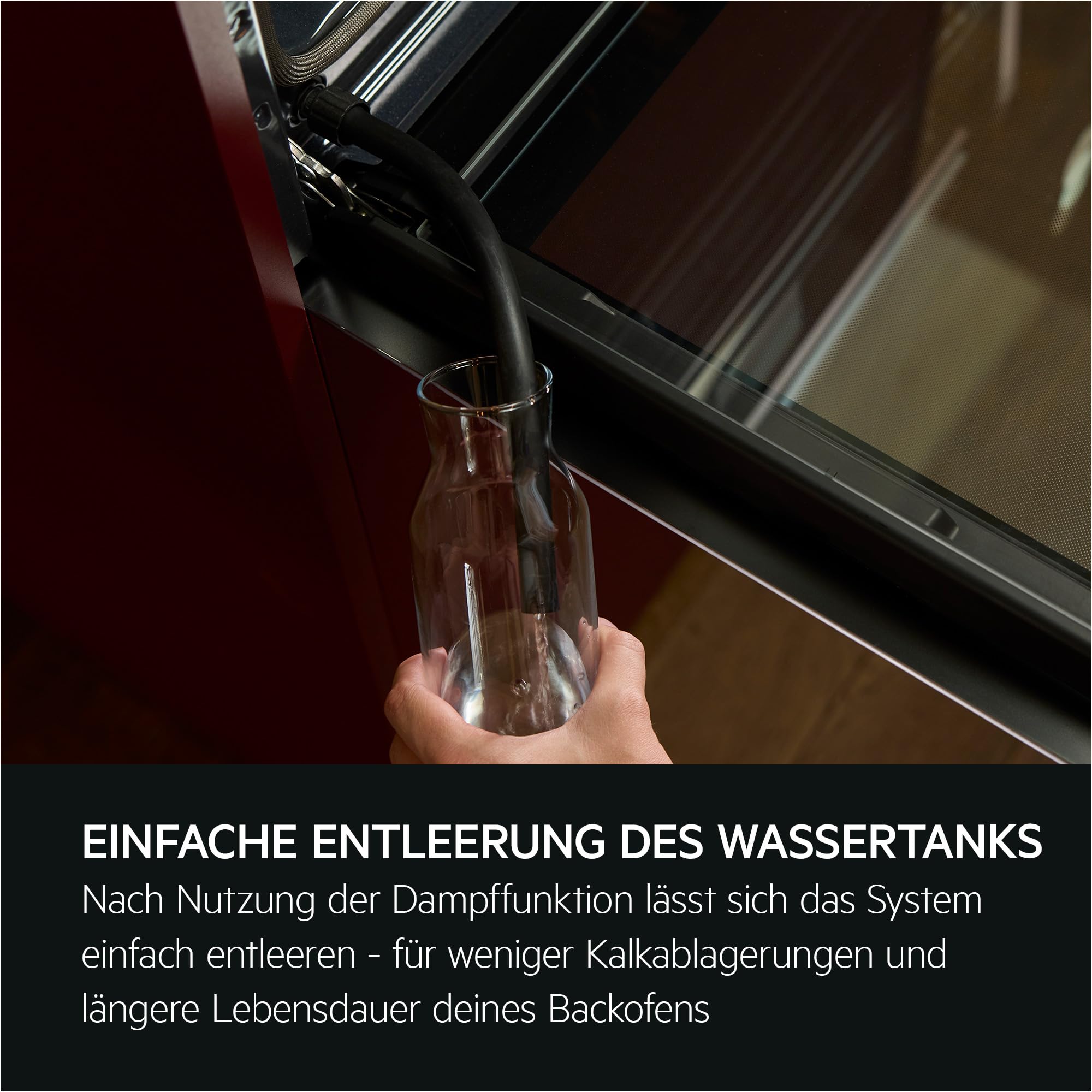 AEG Wifi Einbaubackofen, Serie 6 LED-Touchdisplay, Pyrolyse Selbstreinigung, 25% Dampfunterstützung: Außen Knusprig & Innen Saftig, Kerntemperatursensor für punktgenaues Garen, TR6PB50WSB 8