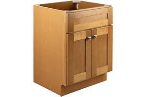 Design House Bath Unassembled 2-Door Shaker Bathroom Vanity Cabinet Only, 24 x 21, Modern Birch