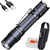 Fenix PD35R Tactical Flashlight, USB-C Rechargeable, 1700 Lumen with LumenTac Organizer