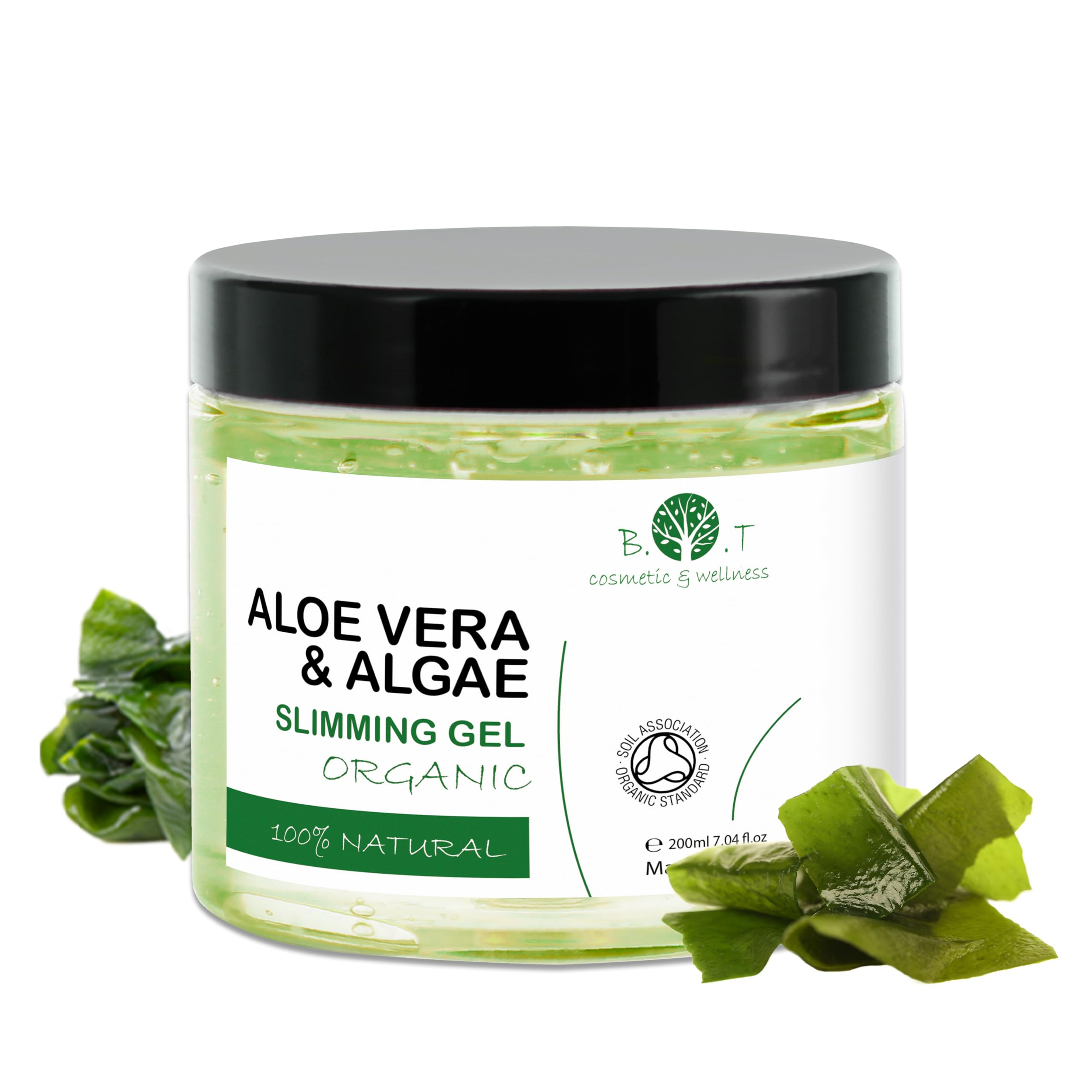 Weight Loss Aloe Vera Gel - Slim fast - Firming body gel - Pure Aloe Vera powered with seaweed for cellulite remover - Fat burner - Lose Weight - Body Fat remover - Body Moisturizer 200g - 7fl oz