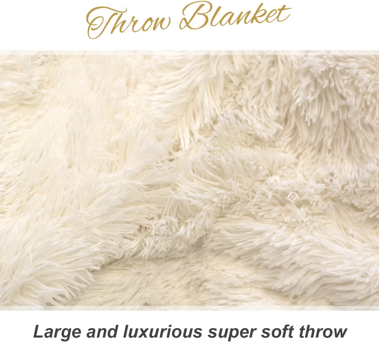 Snug Rug Yeti Luxury Deep Pile Faux Fur Throw Blanket Fluffy Soft Cosy Warm Blanket for Bed Sofa and Couch Chair - Image 4